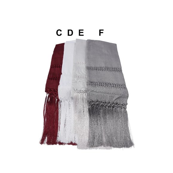 Mexican Artisan Handmade Shawl Wrap Scarf | Chalina Rebozo Linea | Large 92 x 25 - Picture 3 of 8